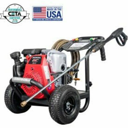 FNA GROUP Simpson® Industrial Gas Pressure Washer W/ Honda GC190 Engine & AAA Pump, 2700 PSI, 2.7 GPM 61023